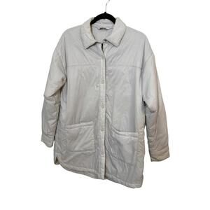 DSG Puffer 3/4 Length Trench Jacket Size M Collared Pockets Winter Gorpcore